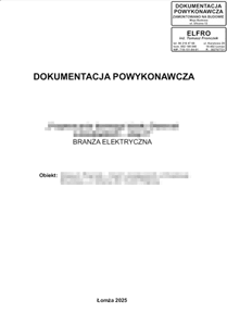 Strona tytułowa dokumentacji