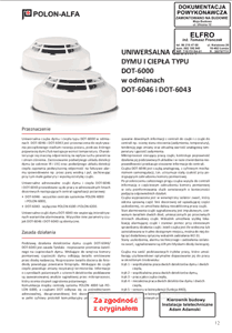 Dokumentacja techniczna urządzeń