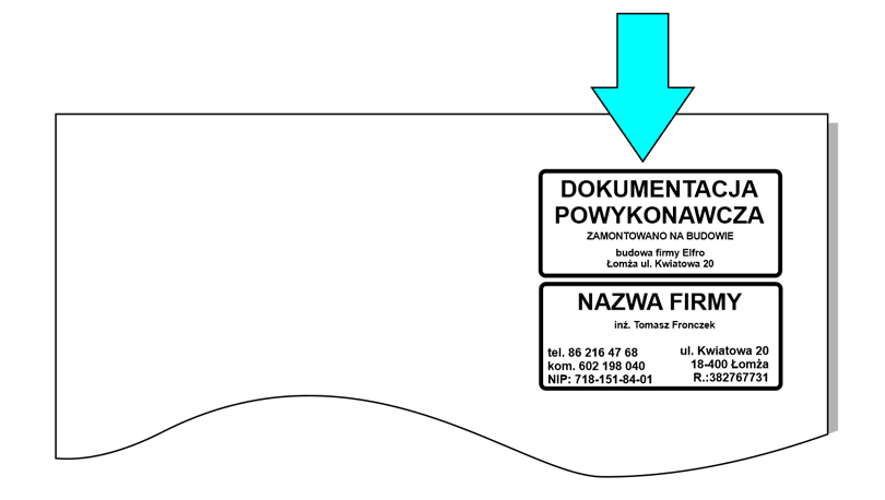 Przykład pieczątki głównej